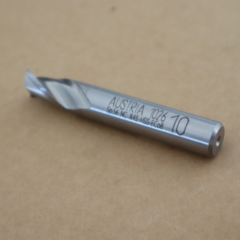 Aluminum End Mill Ø10 HSS-ECo8 DIN327 2Z, MAYKESTAO